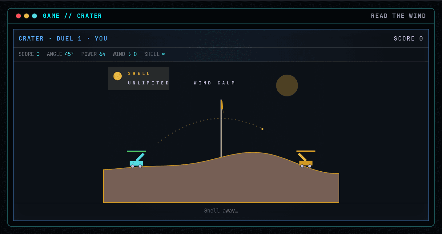 Crater in play