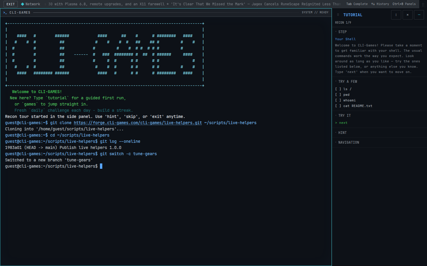 Cloning the helpers and starting a tune-gears branch
